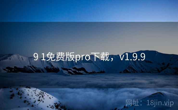 9 1免费版pro下载，v1.9.9