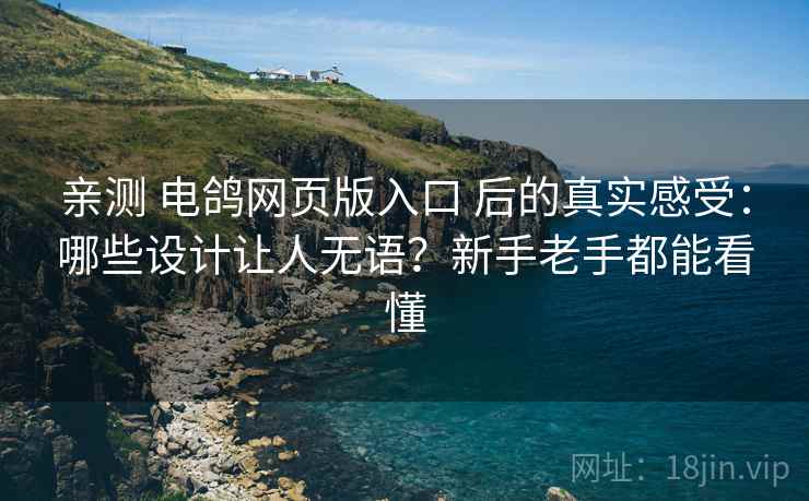 亲测 电鸽网页版入口 后的真实感受：哪些设计让人无语？新手老手都能看懂