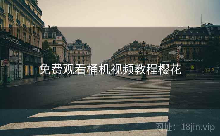 免费观看桶机视频教程樱花