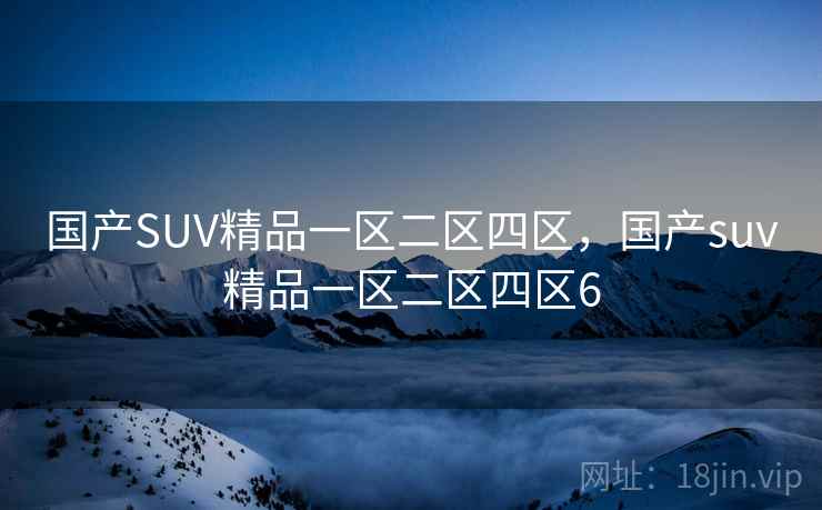国产SUV精品一区二区四区，国产suv精品一区二区四区6