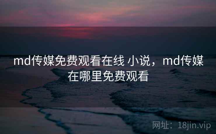 md传媒免费观看在线 小说，md传媒在哪里免费观看