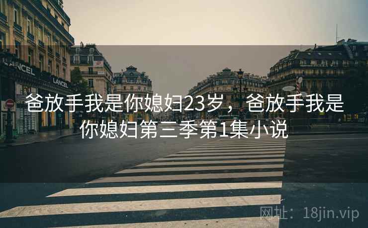 爸放手我是你媳妇23岁，爸放手我是你媳妇第三季第1集小说